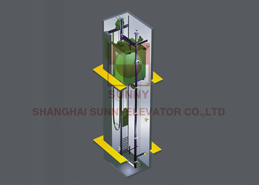 1.0 - ascenseur d'ascenseur de passager de l'ascenseur 1000kg de Roomless de machine de la vitesse 2.5m/S