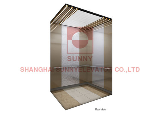 Commande de luxe de Vvvf de cabine d'ascenseur de conception tridimensionnelle d'hexagone