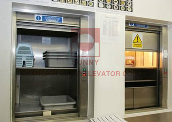 Le type Dumbwaiter de fenêtre de restaurant soulèvent l'ascenseur de marchandises d'acier inoxydable