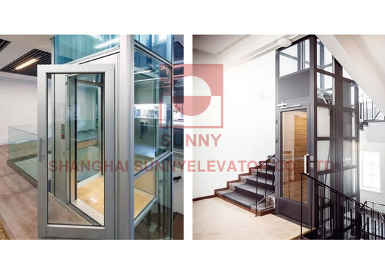 Petite maison hydraulique résidentielle verticale de passager de Chambre de l'ascenseur 500mm d'ascenseur