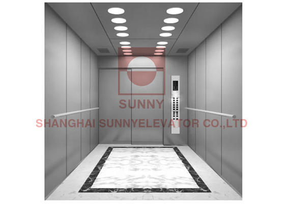 6 acier inoxydable délié d'ascenseur de lit de patient d'ascenseur d'hôpital du plancher 1600kg grand espace