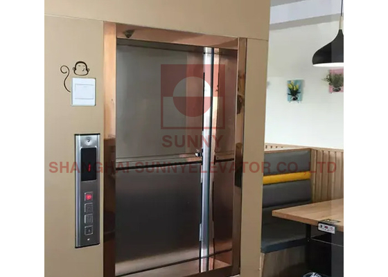 Commande à C.A. VVVF de 304 d'acier inoxydable petits ascenseurs de Dumbwaiter/ascenseur de nourritures