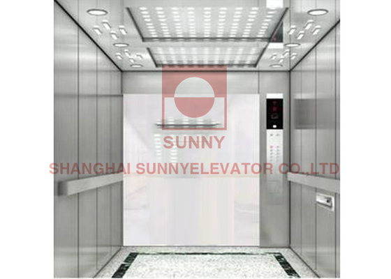 Système de contrôle médical des ascenseurs VVVF de lit d'ascenseur commercial d'hôpital d'acier inoxydable