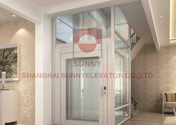 320 - 400 kg VVVF technologie de conduite Ascenseurs domestiques ventilés avec filet de protection