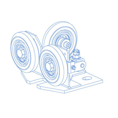 Matériau en caoutchouc/PU, rouleaux semi-élastiques pour chaussures de guidage, pièces de sécurité pour ascenseurs