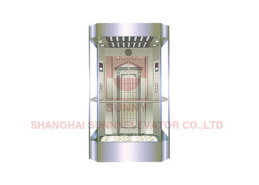 cabine en verre d'ascenseur de forme de la place 2000kg pleine d'ascenseur panoramique d'observation
