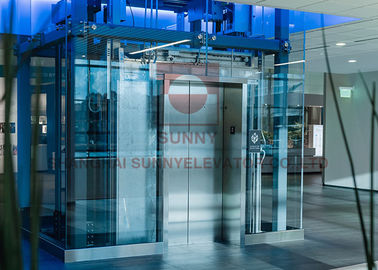 Ascenseur panoramique s'ouvrant de contrôle de groupe de centre de la CE avec la porte centrale de s'ouvrir