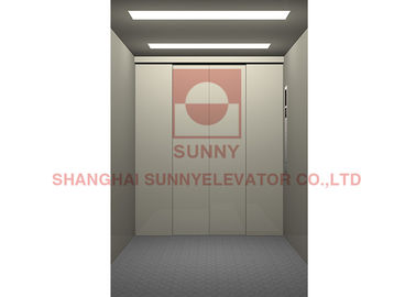 ascenseur de fret sans engrenages de porte latérale d'ascenseur de la cargaison 1.0m/S avec la plaque d'acier peinte