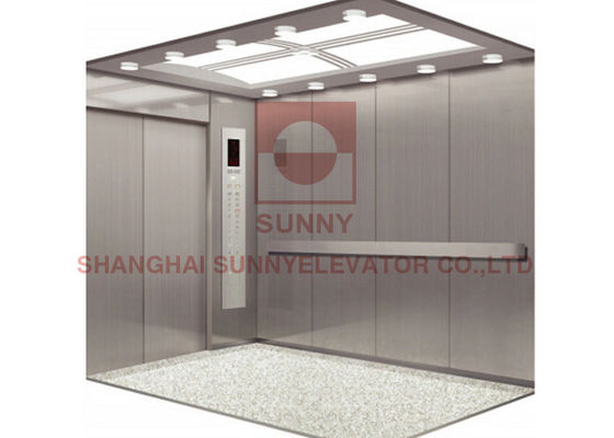 ascenseur d'hôpital de lit d'acier inoxydable de délié de 1600kg 2.5m/S