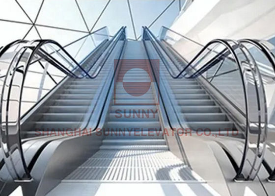 Escalator 0.5m/S de centre commercial d'acier inoxydable de délié avec le système économiseur d'énergie