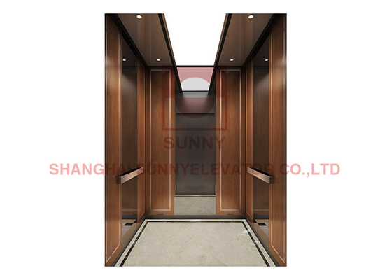 Ascenseurs à la maison résidentiels de cabine de luxe d'acier inoxydable 10 personnes