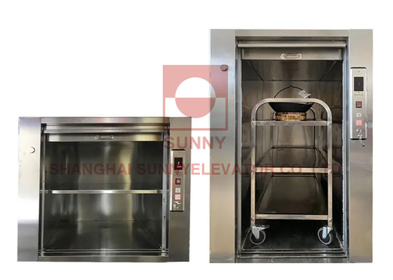 Arrêts électriques 150Kg d'ascenseur de Dumbwaiter de nourriture de cuisine de restaurant d'hôtel de bibliothèque 2