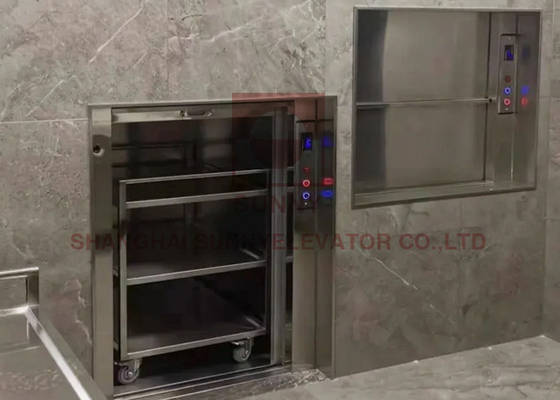 0.4m/S Cuisine Aliments Dumbwaiter Ascenseur Avec technologie de modulation de fréquence VVVF