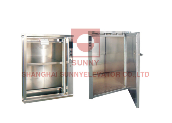 Restaurant Cuisine Ascenseur mini-alimentation 100 kg Ascenseur à poubelles Ascenseur en acier inoxydable 304 moderne