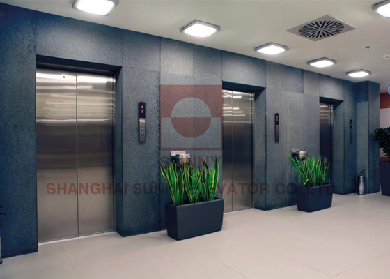 Porte de cabine d'ascenseur à ouverture centrale à 2 panneaux - Design coulissant silencieux et lisse