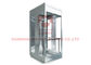 ascenseur panoramique en verre de construction en bois de la balustrade 3C de 630kg VVVF