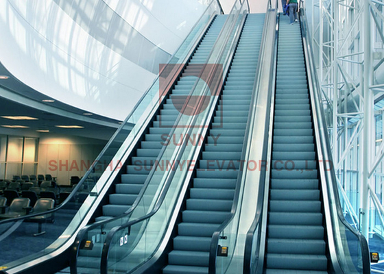 Verre trempé résidentiel d'escaliers d'escalator de centre commercial de VVVF 800mm