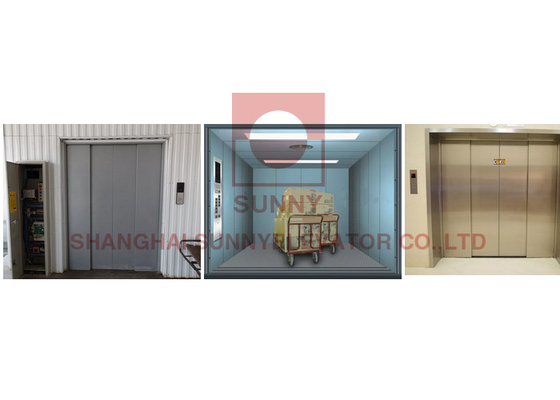 Ascenseur de chargement en acier peint VVVF pour le transport de marchandises