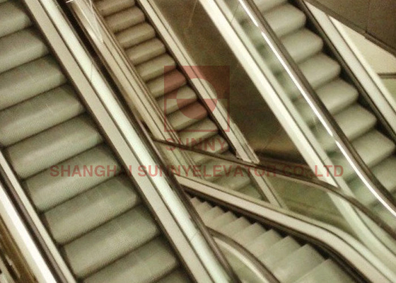 35 type balustrade d'intérieur d'entraînement du degré VVVF d'acier inoxydable d'escalator de passager