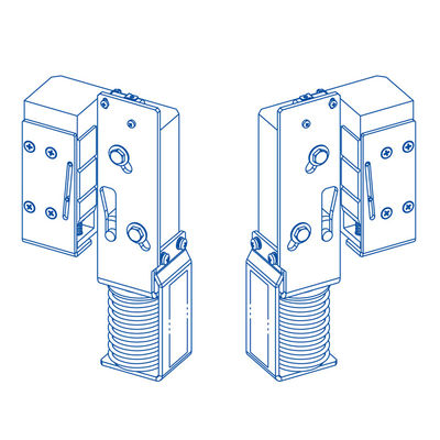 Largeur 9/10mm des rails de guidage Pièces d'ascenseur d'accès avec dispositif de sécurité électronique