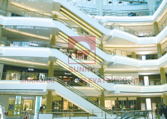 grand escalator d'intérieur de la capacité 1000kw avec la largeur d'étape de 1000mm de haute résistance