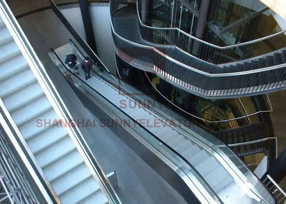 Trois cascades VVVF Escalator commercial avec une structure en acier inoxydable 304 et une vitesse de 0,5 m/s