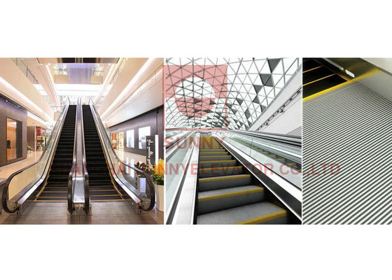 0.5m/s Vitesse VVVF contrôle Escalator intérieur commercial avec un angle de 30 degrés pour les centres commerciaux